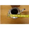 Image 8 : Chinese Tea Set w/ Porcelain Tea Pot & Woven Wicker Warming Basket, Misc Sizes (no lids)