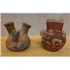 Image 1 : Qty 2 South American Pottery Vessels, Misc Sizes