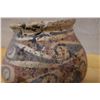 Image 2 : Pre-Columbian Pottery Ian-style Ceramic Jar 6" Dia, 7"H (cracked & repaired)
