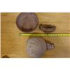 Image 18 : Qty 3 Pre-Columbian Pottery Vessels: Bowl, Flask & Animal Ewer, Misc Sizes (repaired)