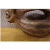 Image 8 : Qty 3 Pre-Columbian Pottery Vessels: Bowl, Flask & Animal Ewer, Misc Sizes (repaired)