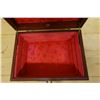 Image 4 : Chinese Rosewood Jewelry Box w/ Metal Handles 9" x 6.5" x 4.5"H