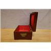 Image 5 : Chinese Rosewood Jewelry Box w/ Metal Handles 9" x 6.5" x 4.5"H