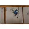Image 3 : Qty 3 Chinese Tiles w/ Painted Figures Signed LR 5" x 5"