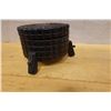 Image 6 : Round Container on 3 Legs w/ Hinged Lid 6.5" Dia, 4.5"H