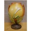 Image 1 : Roseville Pottery Vase from the Thornapple Line 7" Dia, 10"H