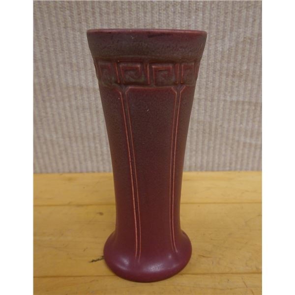 American Art Pottery Vase w/ Maker's Mark 4" Dia, 7.25"H