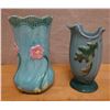 Image 1 : Qty 2 Weller Pottery Vases Misc Sizes