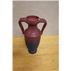 Image 2 : Van Briggle Yucca Leaf Pottery Vase w/ 2 Handles 6" x 13"H (chipped)