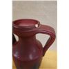 Image 3 : Van Briggle Yucca Leaf Pottery Vase w/ 2 Handles 6" x 13"H (chipped)