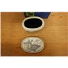 Image 3 : Geese Motif English Hand-Engraved Composite Box 5" x 3.5"H in Storage Box