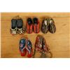 Image 4 : Qty 5 Pair Vintage Embroidered Chinese Footwear,  Misc Styles & Sizes