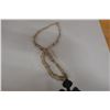 Image 5 : Beaded Necklace w/ Metal Patina Cross Pendant 34"L