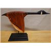 Image 1 : Carved Wooden Goose on Stand 21" x 14"H