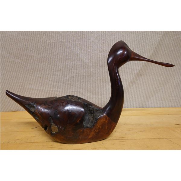 Wooden Sea Bird by Vaughn Burlingham w/ COA 25" x 13"H (chipped)