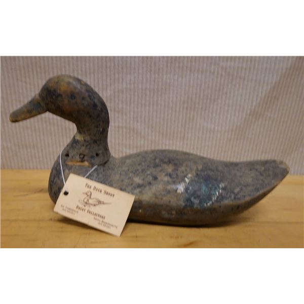 The Duck Shoot Collector Decoy w/ Tag 17" x 7"H