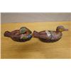 Image 3 : Qty 2 Wooden Beaded Duck Boxes 11" x 6"H