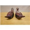 Image 5 : Qty 2 Wooden Beaded Duck Boxes 11" x 6"H