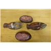 Image 7 : Qty 2 Wooden Beaded Duck Boxes 11" x 6"H
