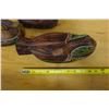 Image 8 : Qty 2 Wooden Beaded Duck Boxes 11" x 6"H