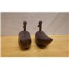 Image 5 : Qty 2 Carved Wooden Korean Wedding Ducks 10" x 7"H