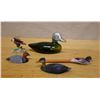 Image 1 : Qty 5 Bird & Duck Figurines, Misc Types & Sizes