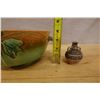 Image 10 : Japanese Art Pottery Bowl & Small Vase, Misc Sizes