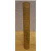 Image 1 : Antique Carved Bamboo Lime Container w/ Lid 1.75" Dia, 11"L