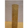Image 2 : Antique Carved Bamboo Lime Container w/ Lid 1.75" Dia, 11"L