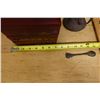 Image 11 : Set Japan Tea Ceremony Utensils: Tiered Lacquer Box, Wooden Stand, Plaque, Spoon, etc Misc Sizes