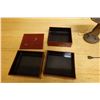 Image 9 : Set Japan Tea Ceremony Utensils: Tiered Lacquer Box, Wooden Stand, Plaque, Spoon, etc Misc Sizes