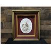 Image 2 : European Porcelain Lady Mounted in Frame 19.5" x 22"