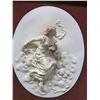 Image 3 : European Porcelain Lady Mounted in Frame 19.5" x 22"