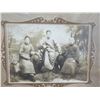 Image 2 : Chinese Photo 3 Friends in Winter Qing Dynasty Circa 1900, 13.5" x 12", Framed