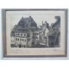 Image 2 : Orig Road German Artwork by Hansen 13" x 10", Framed & Matted