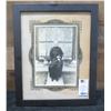 Image 1 : Chinese Photo Old Female Figure Circa 1900  w/ Note 11" x 13", Framed