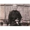 Image 2 : Chinese Photo Old Female Figure Circa 1900  w/ Note 11" x 13", Framed