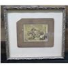 Image 1 : Chinese Photo 3 Aspirants Qing Dynasty Circa 1900, 13" x 12.5", Framed