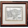 Image 1 : Map of Asia Minor 16.5" x 15", Framed & Matted