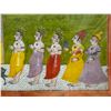 Image 3 : Indian Rajput Krishna Painting 16.5" x 14", Framed