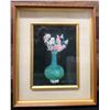 Image 1 : Flowers in a Vase by Rojin Imai w/ Bio 17.5" x 21", Framed
