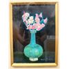 Image 2 : Flowers in a Vase by Rojin Imai w/ Bio 17.5" x 21", Framed