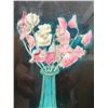 Image 3 : Flowers in a Vase by Rojin Imai w/ Bio 17.5" x 21", Framed