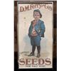 Image 1 : D.M. Ferry and Co's Standard Seeds for Sale Here Print 12.5" x 24", Framed