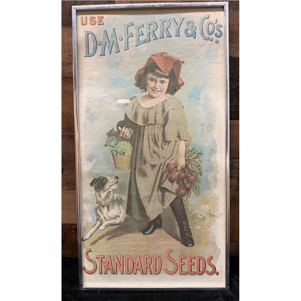 Use D.M. Ferry and Co's Standard Seeds Print 12.5" x 24", Framed