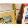 Image 4 : Hawaiian Woman Artwork by Diana Hansen Young, 21" x 17", Framed & Matted