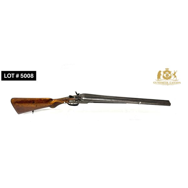 BELGIUM LIEGE, SIDE BY SIDE COACH GUN, 12GA, 18” BARREL