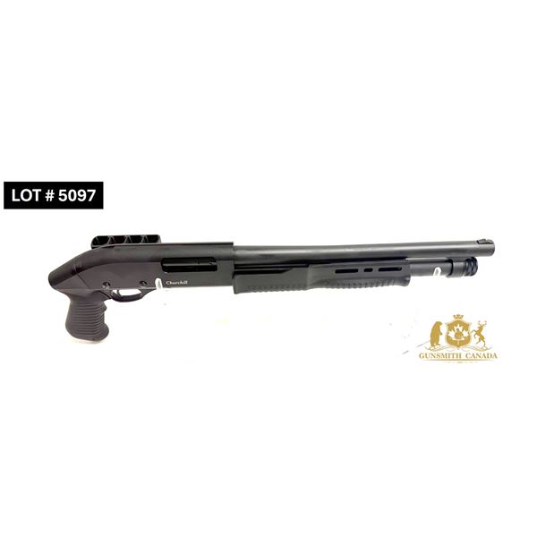 CHURCHILL, AKKAR, 12GA X 3”, PUMP ACTION SHOTGUN, 15” BARREL