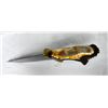 Image 5 : CUSTOM BOWIE KNIFE MADE OF DAMASCUS STEEL AND STAGHORN HANDLE