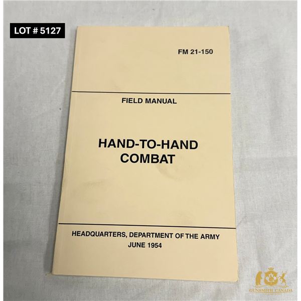 HAND-TO-HAND COMBAT FIELD MANUAL – JUNE 1954